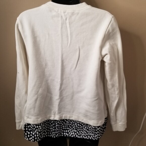 J.Crew crewneck sweatshirt with polka dot detail - Picture 6 of 7